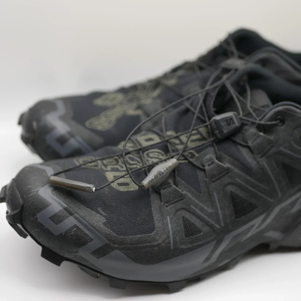 Salomon Speedcross 6 GTX Mens Black Phantom Trail Running Shoes 417386 Size 11